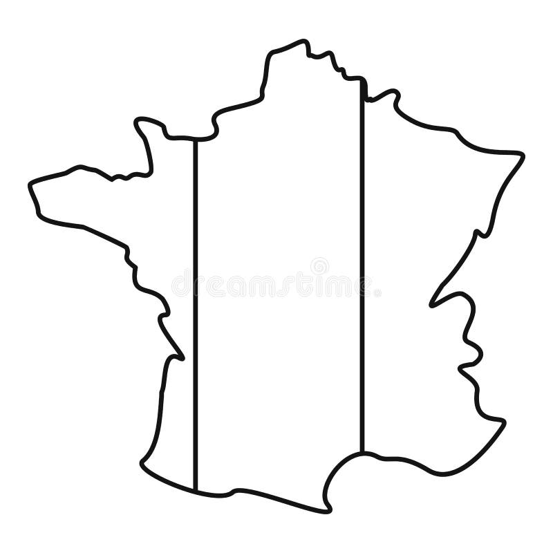 Frankrike symbol, översiktsstil vektor illustrationer Frankrike symbol, översiktsstil vektor illustrationer