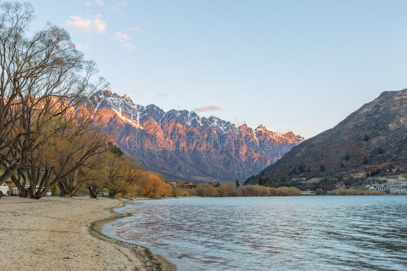 Frankton Beach, Queenstown. New Zealand Stock Image Image of rocky