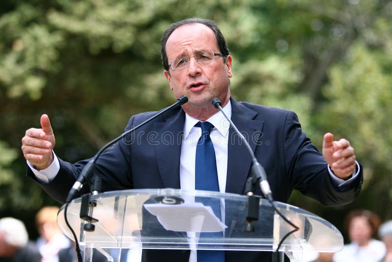 Franse politicus Francois Hollande stock fotografie Franse politicus Francois Hollande stock fotografie