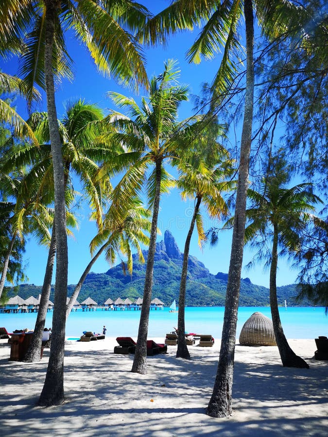 Franse Polynesia Bora Bora Island royalty-vrije stock foto's Franse Polynesia Bora Bora Island royalty-vrije stock foto's