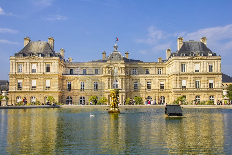 Franse Senaat en Jardin du Luxemburg