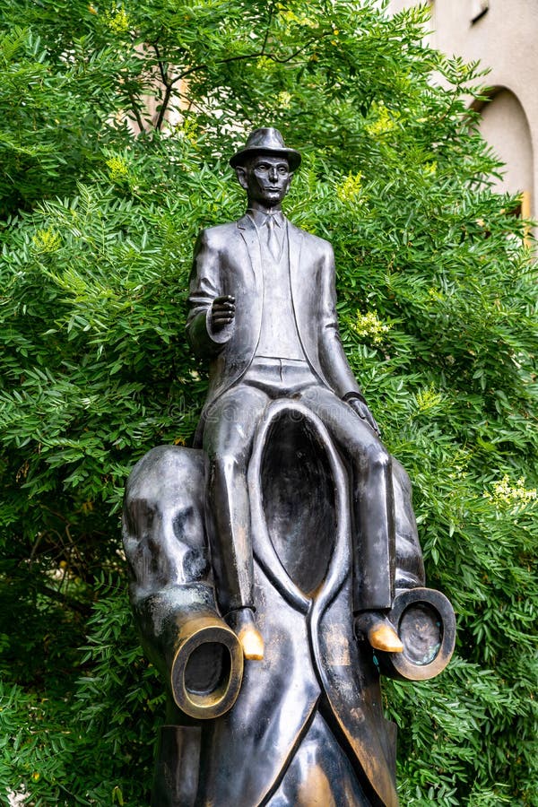 Franz Kafka Monument on Prague in Czech Republic. Editorial Stock Image Image of figure