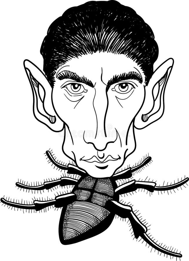 Franz Kafka, samsa Karikaturen, Vektor