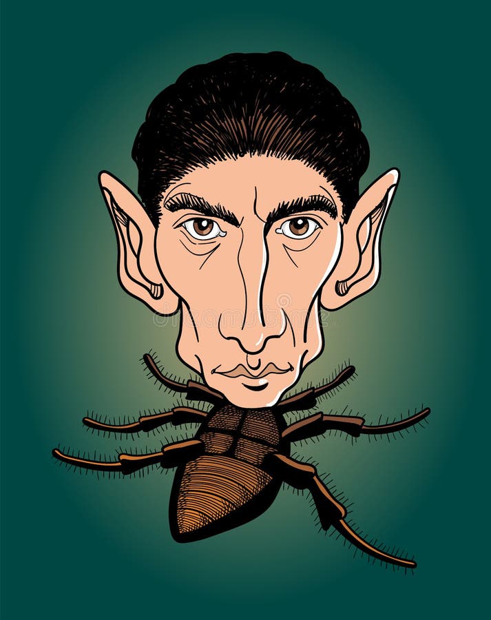 Franz Kafka, samsa Karikaturen, Vektor