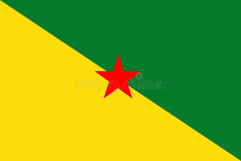 Französisch-Guayana Flagge stock abbildung Französisch-Guayana Flagge stock abbildung