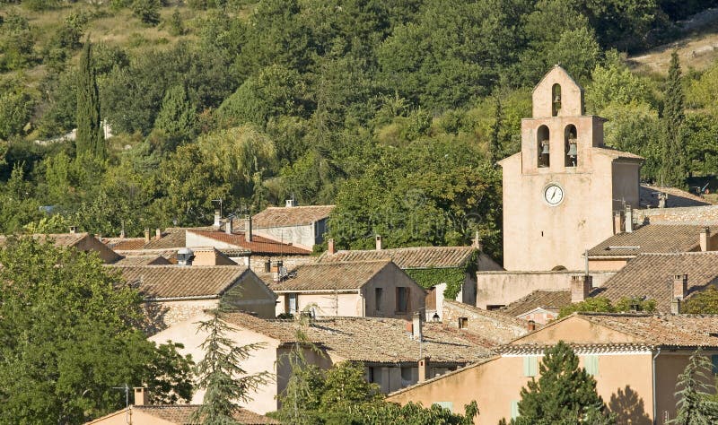 Französisches Dorf, typische Stadt. Provence. Frankreich.