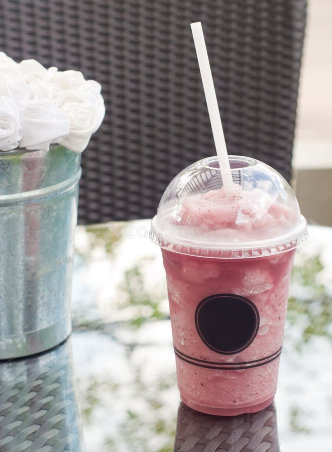 Frappè fresco del mirtillo immagini stock libere da diritti