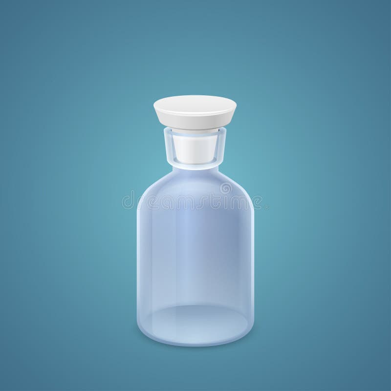 Frasco com rolha ilustração stock