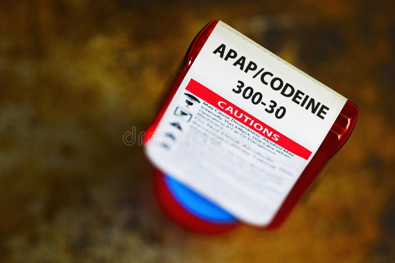 Frasco do presctiption da codeína