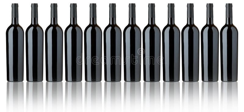 Frascos de vinho vermelho ilustração royalty free Frascos de vinho vermelho ilustração royalty free