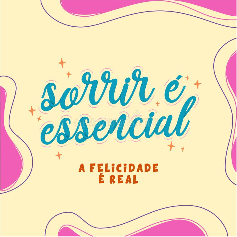 ilustração colorida motivacional em português do Brasil. tradução