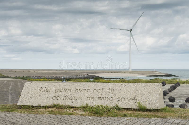 Download Frase sobre a maré foto de stock. Imagem de windmill - 65578482