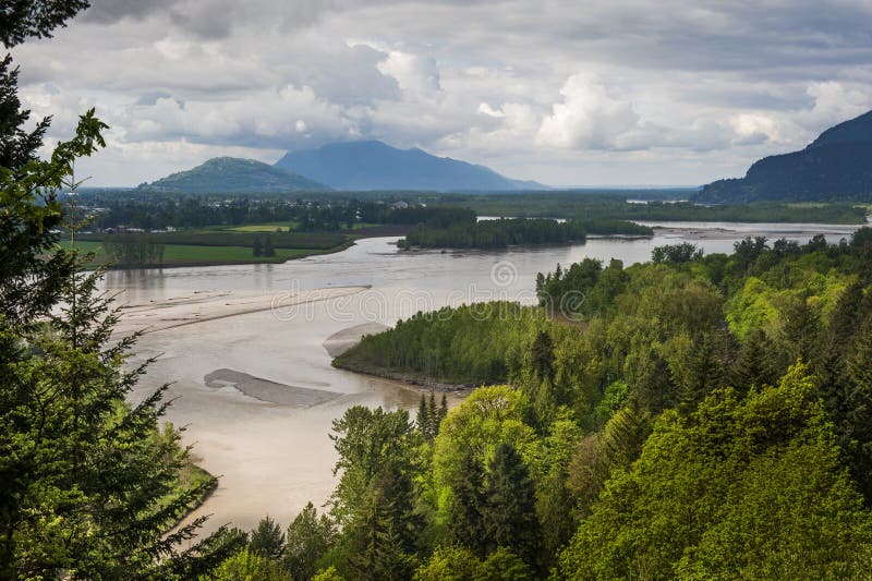 VancouverAntenne Richmond Und Fraser Fluss Stockbild Bild von