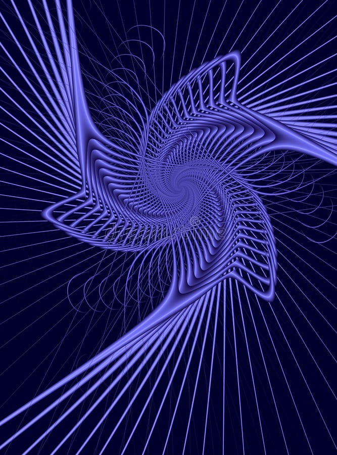 Frattalo - spirale di radiazione illustrazione vettoriale Frattalo - spirale di radiazione illustrazione vettoriale