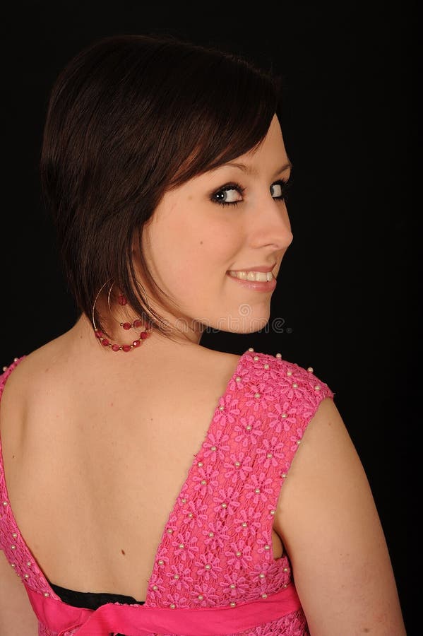 Frau, Die über Schulter Schaut Stockbild - Bild von haltung, schreien