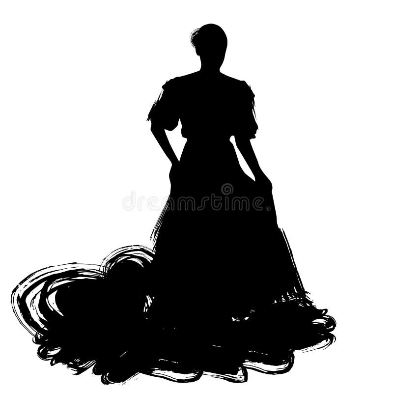 Frau im langen Kleideraufenthalt in der Tanzenhaltung Flamencotänzer Spanish-Regionen von Andalusien, Extremadura Murcia schwarze stock abbildung Frau im langen Kleideraufenthalt in der Tanzenhaltung Flamencotänzer Spanish-Regionen von Andalusien, Extremadura Murcia schwarze stock abbildung