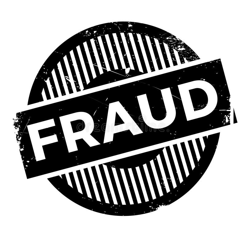 Fraude stempel vector illustratie
