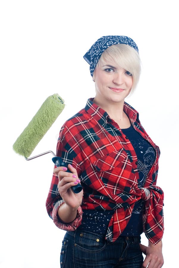 Frauenmaler stockfotos Frauenmaler stockfotos