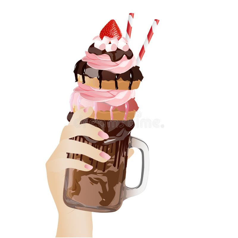 Milkshake Ilustrações, Vetores E Clipart De Stock – (30,248 Stock  Illustrations)