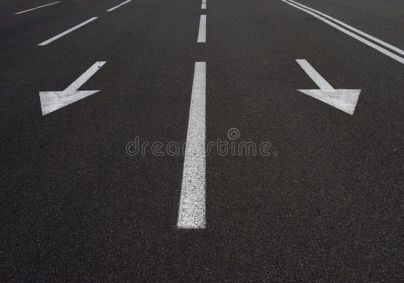 Frecce della strada immagini stock Frecce della strada immagini stock