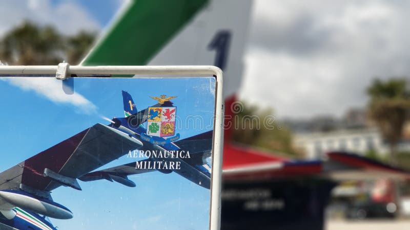 Frecce Tricolori en la exhibición imagen de archivo libre de regalías Frecce Tricolori en la exhibición imagen de archivo libre de regalías