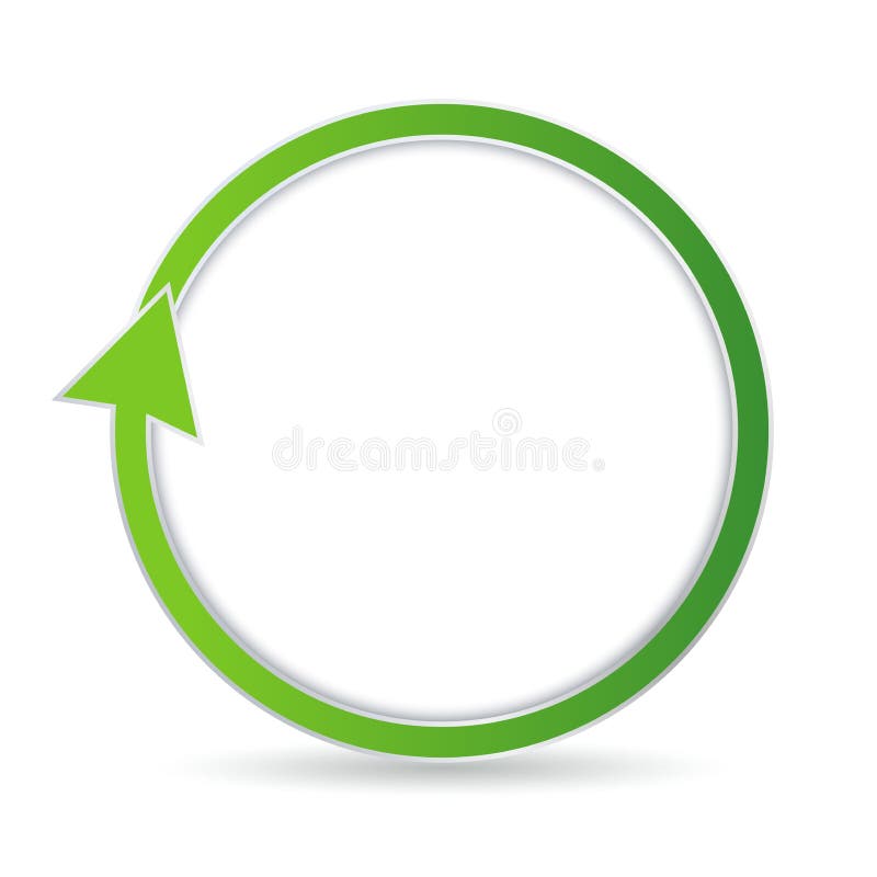 Freccia Circolare Verde Illustrazione Vettoriale Illustrazione Di Website 28511942