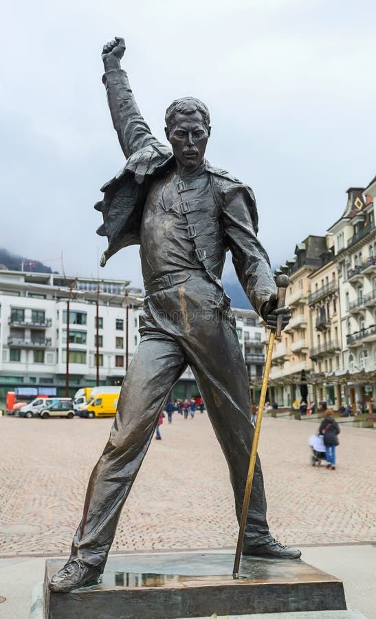 Monument Des Sängers Freddie Mercury, Montreux, Die ...