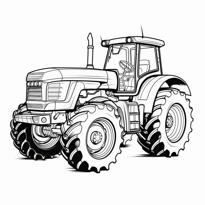 John Deere Tractor coloring page