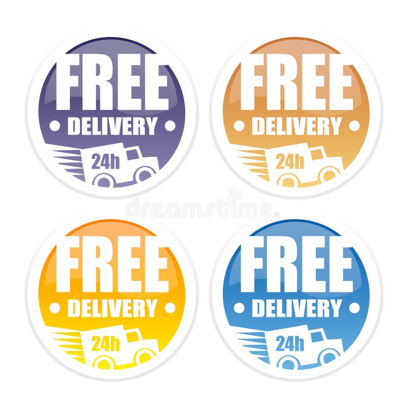 Free shipping delivery service logo badge 2423038 Vector Art at Vecteezy