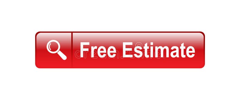 Free estimate button - editable vector illustration on isolated white background. Sign estimate illustrations