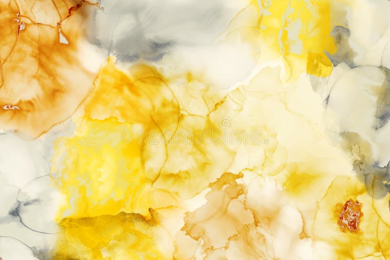 Free Flowing Abstract Background Yellow And Orange Translucent Hues royalty free stock image