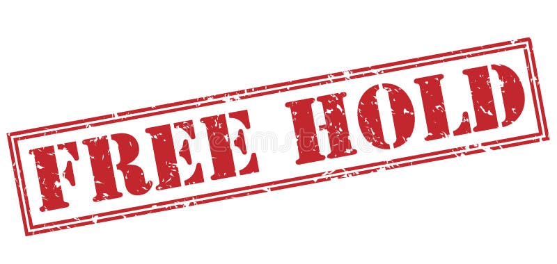 Free hold red stamp stock illustration. Illustration of label - 96769405