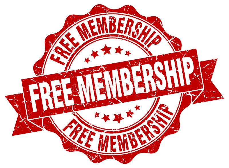 Free membership stamp. Sign. seal royalty free illustration