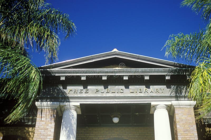 Free Public Library, Tampa, FL Stock Photo Image of color, trees