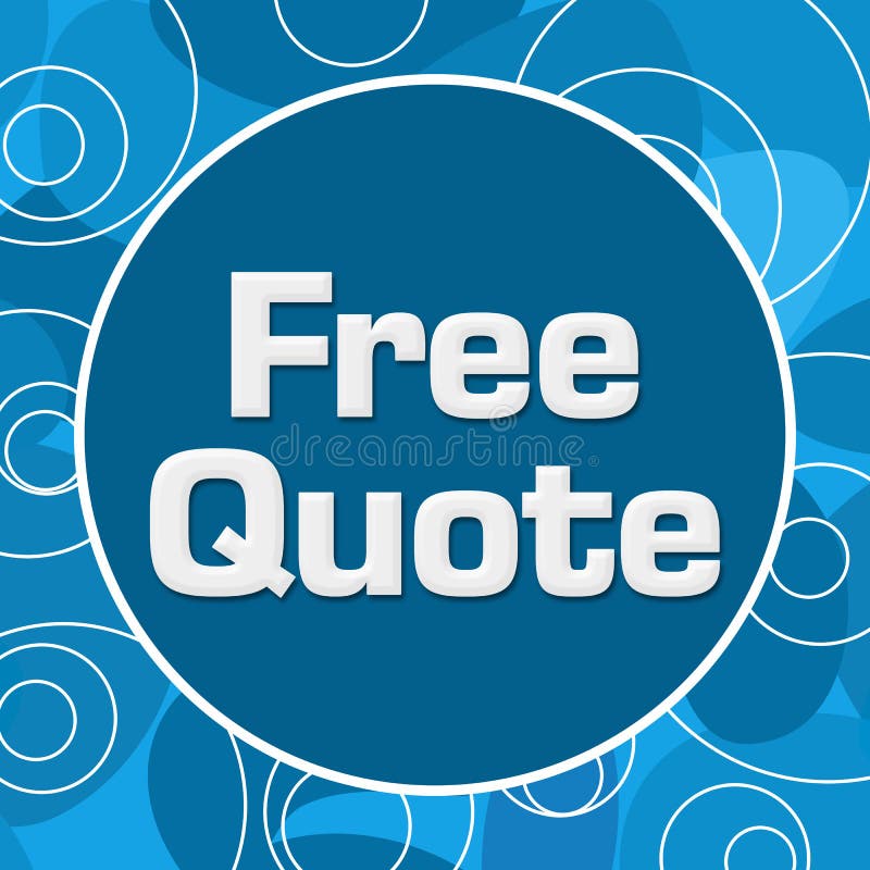 Free Quote Blue Random Rings Circle