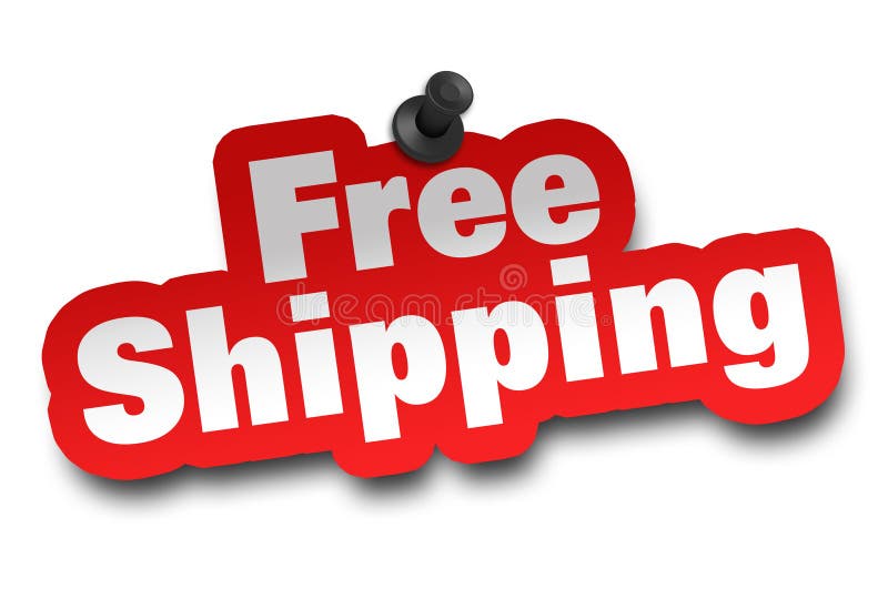 Free Shipping Concept 3d Illustration Isolated Stock Illustration ...