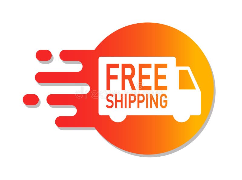 Free Shipping Red Advertisement Label, Special Offer Promotion Price ...