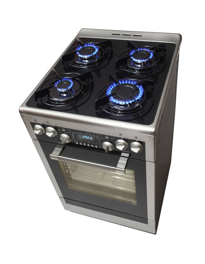 Free standing cooker stock photography