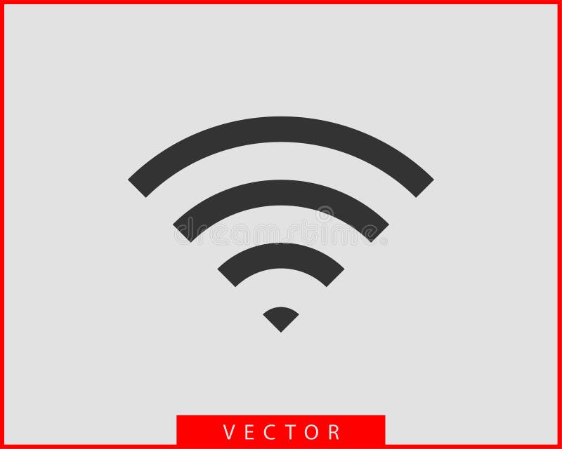 Free wi fi icon. Connection zone wifi vector symbol. Radio waves signal