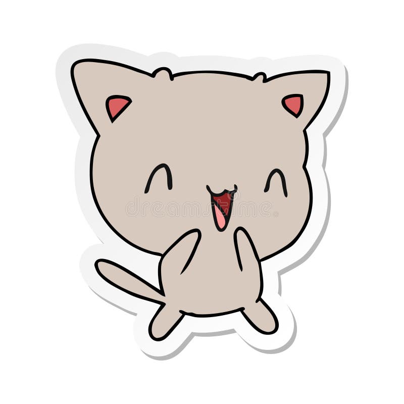 Cartoon Kawaii Cute Cat Kitten Pet Animal Happy Art Artwork Illustration  Doodle Drawing Quirky Funny Fun Freehand Free Hand Drawn Stock  Illustrations – 31 Cartoon Kawaii Cute Cat Kitten Pet Animal Happy