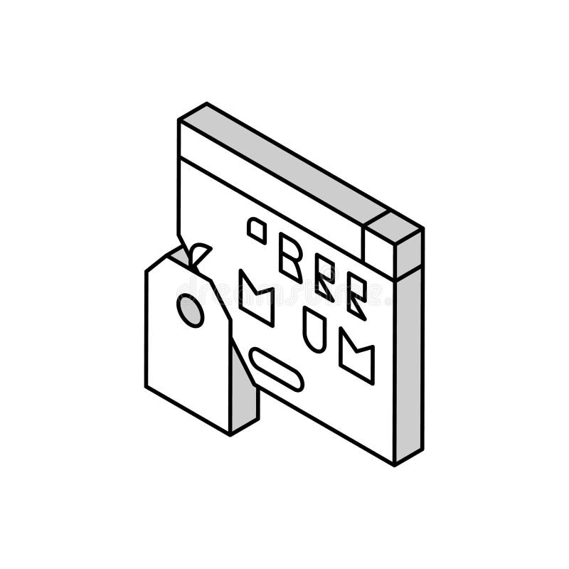 Freemium online service subscription isometric icon vector illustration royalty free illustration