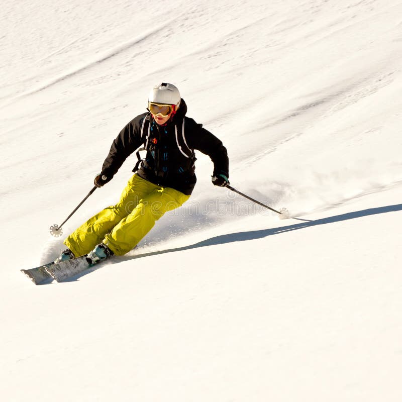 Freeride in Caucasus mountains