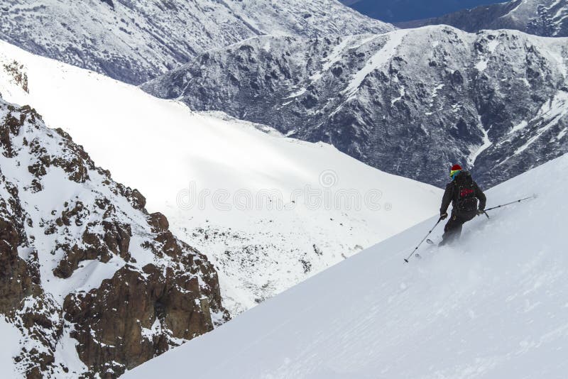 Freeride in Chili stock fotografie Freeride in Chili stock fotografie