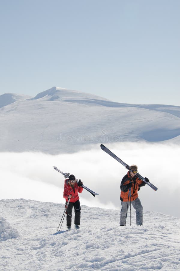 Freeride freestyle stock image. Image of trekking, girl 4762129