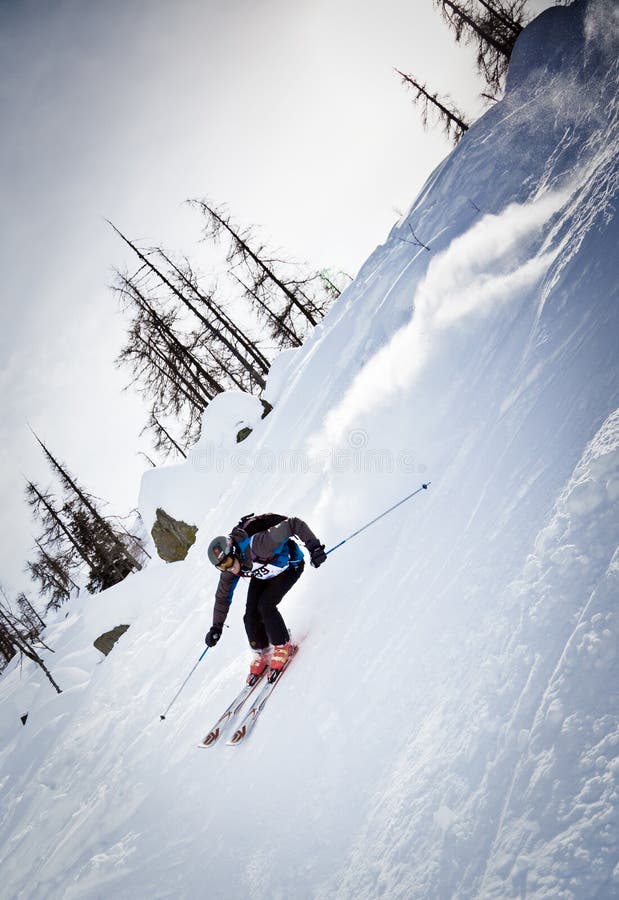 Freeride Ski Race editorial stock image. Image of europe 13179679