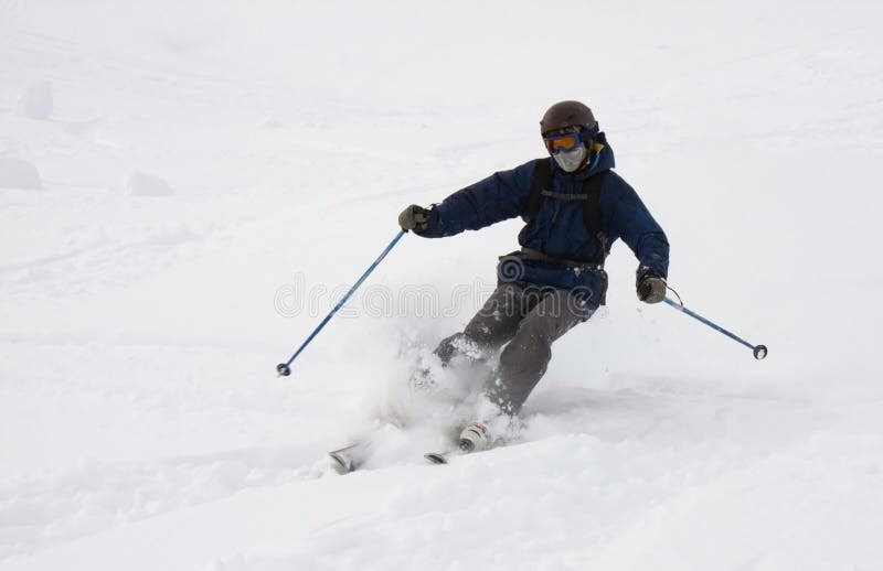 Freeride skier stock photo. Image of active, france, riding 29218056