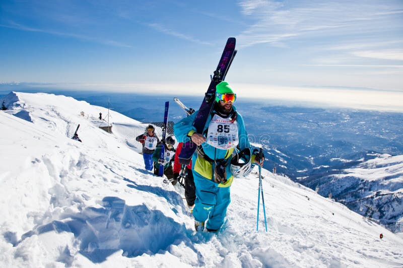 Freeride Ski Race editorial stock image. Image of europe 13179679