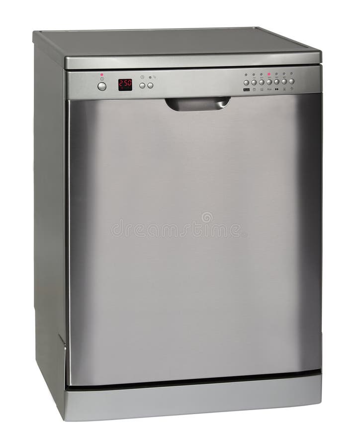 Freestanding INOX dishwasher royalty free stock photos