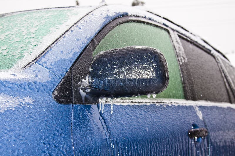 Freezing car stock image. Image of problems, freeze, season 23060833
