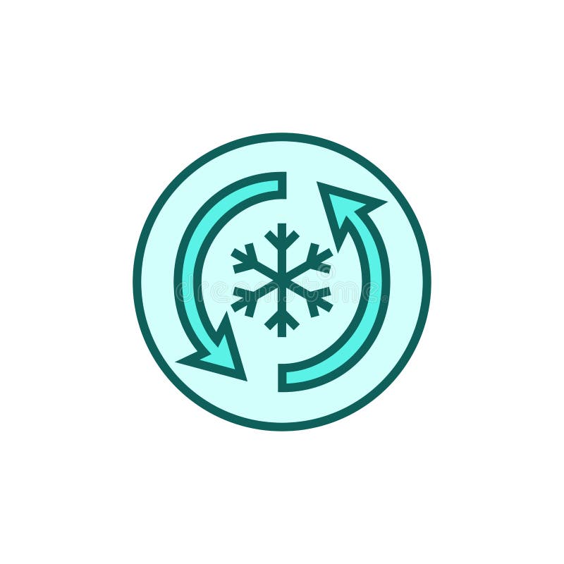 Freezing Icon. Solidification Vector Illustration Stock Vector ...
